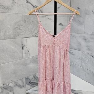 Forever 21 Women's White and Pink Floral Dress
